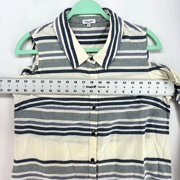Splendid 100% Cotton Long Sleeve‎ Tshirt Blouse Ladies Size M - Picture 9 of 10